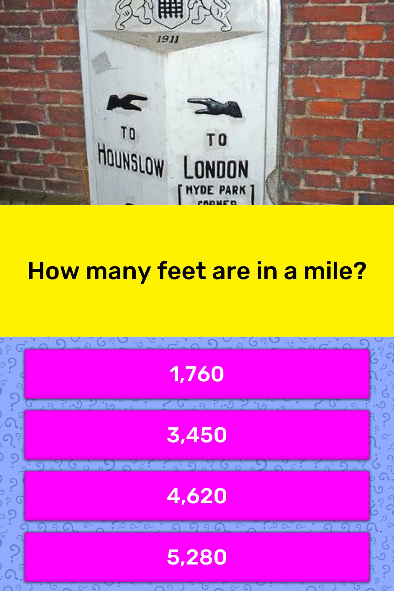 how many feet in a mile