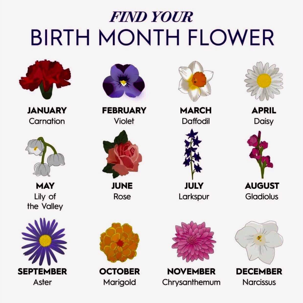 birth flower chart